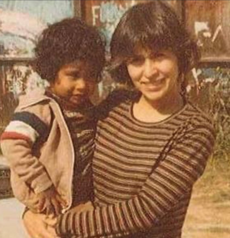 Miguel and his mother, Clementina, in Berkeley, California, about 1980.