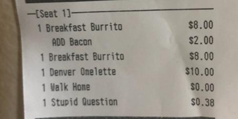 Customers at one Denver diner get a side of humor with their meal.