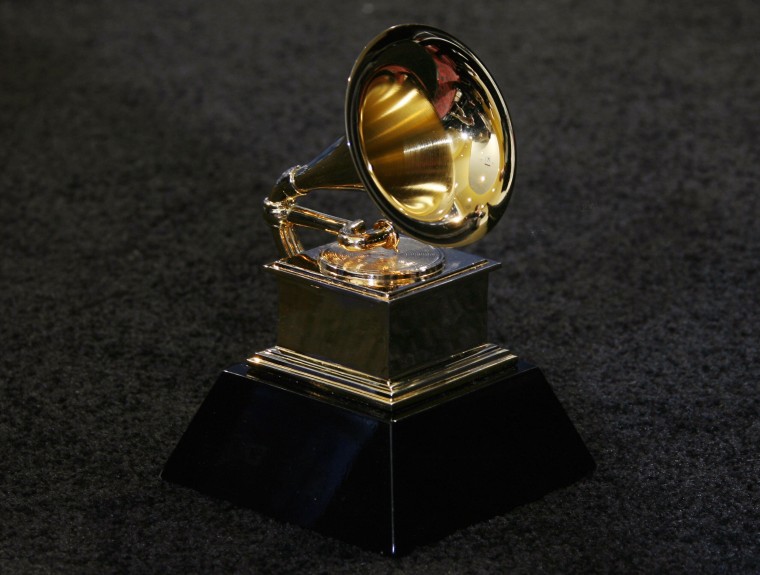 The trophy of the Grammy Awards in Los A