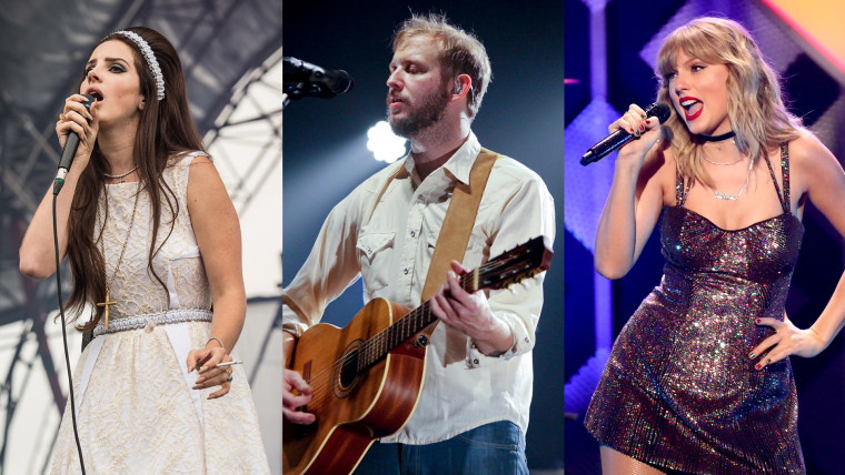 Lana Del Rey, Bon Iver and Taylor Swift. All are contenders at this year's Grammys.