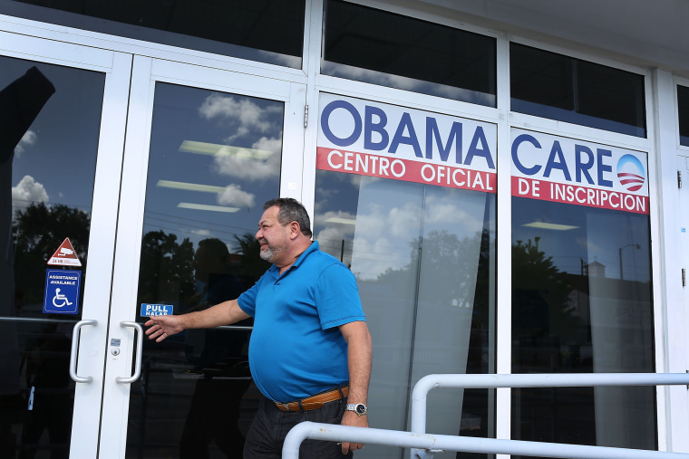Image: Florida Residents Sign Up For Affordable Care Act On Deadline Day