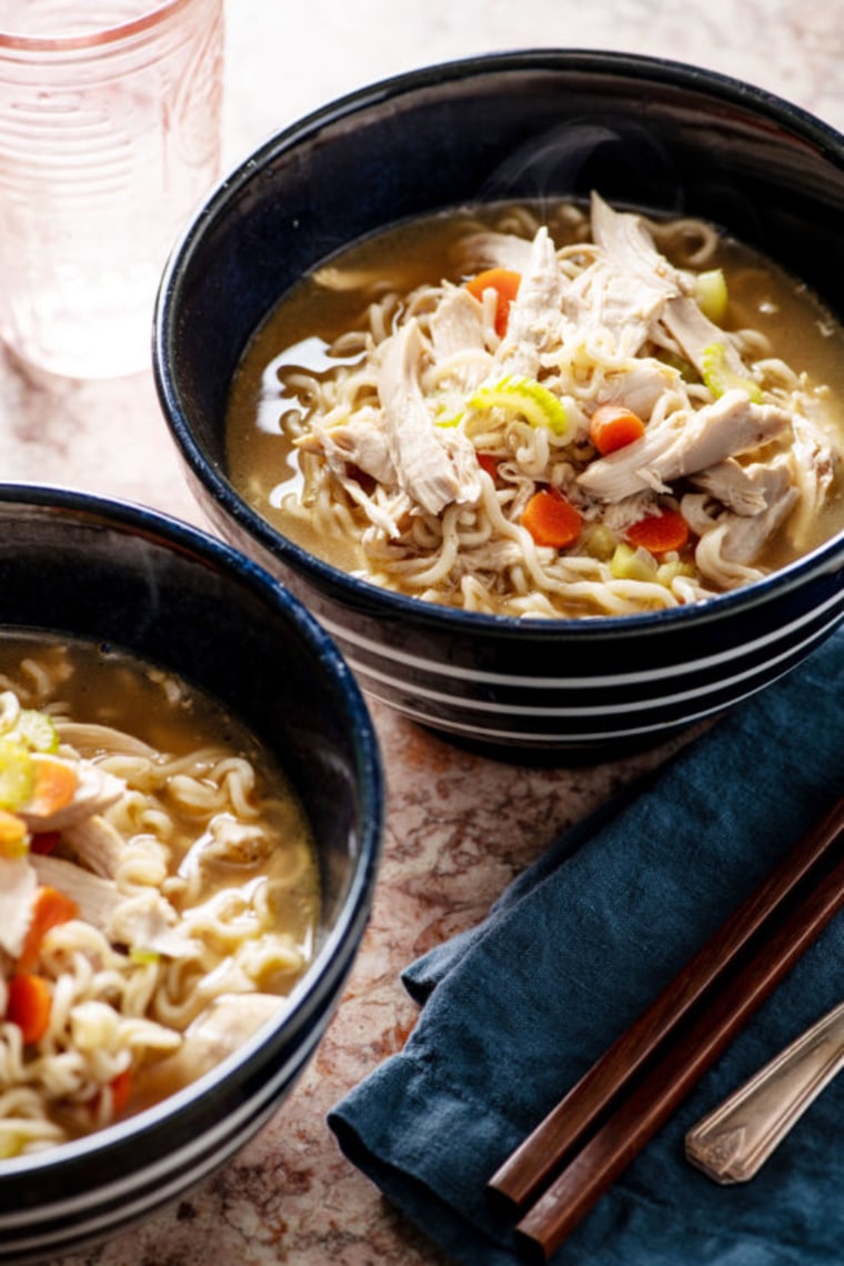 The Easiest Shortcut Chicken Ramen Noodle Soup