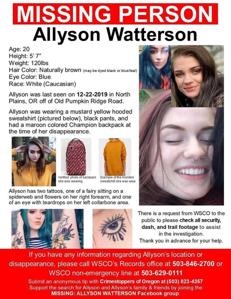 Mother Refuses To Give Up Search For Daughter Allyson Watterson Who Disappeared When She Became 7909