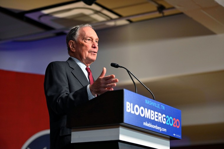 Image: Democratic presidential candidate Bloomberg opens his Tennessee campaign headquarters in Nashville