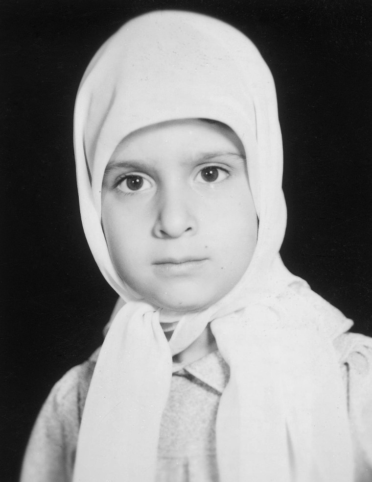 Image: Parnaz Foroutan during childhood.