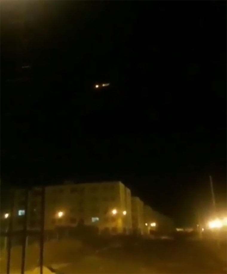 Image: Ukrainian plane crash, lights in the sky