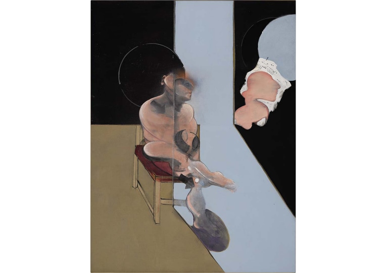 Francis Bacon, Study for Portrait, 1981, oil and dry transfer lettering on canvas, private collection.