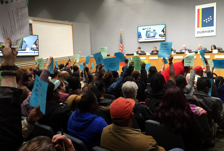 KImage: More than 150 residents and community members attended a Durham City Council meeting demanding answers to the carbon monoxide crisis on Jan. 6, 2020.