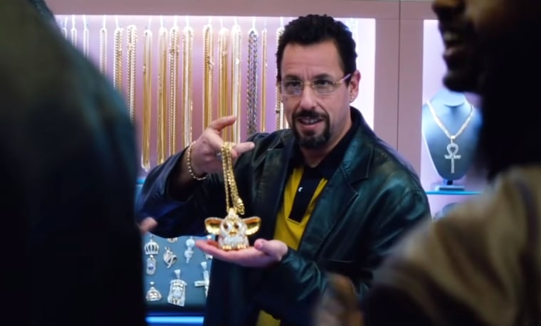 Adam Sandler dazzled in "Uncut Gems," but the film didn't rank a spot among the Best Picture nominees.  