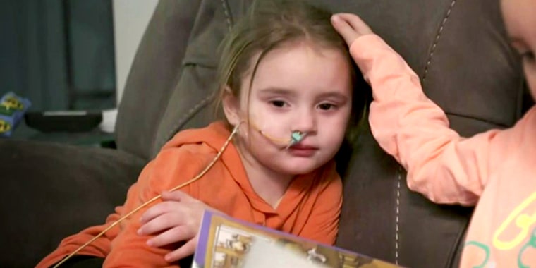 Doctors fear 4-year-old Jade DeLucia may never see again because of the flu. She was rushed to the hospital on Christmas Eve and developed a swelling of the brain that caused her to lose her vision.