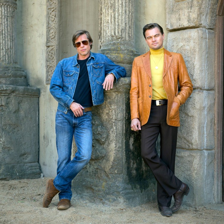 Once Upon a Time ... in Hollywood (2019) directed and written by Quentin Tarantino and starring Brad Pitt as Cliff Booth a TV actor and Leonardo DiCaprio as Rick Dalton, his stunt double.