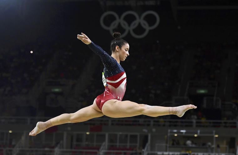 Aly Raisman competes at the 2016 Summer Olympics