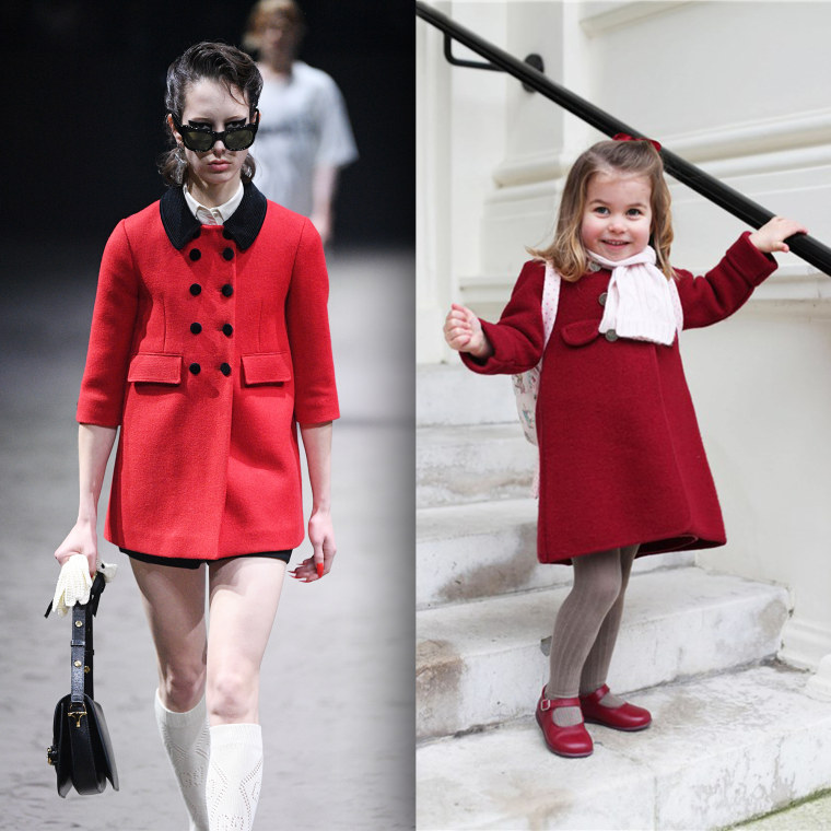 Did Gucci borrow a page from Princess Charlotte's lookbook? 