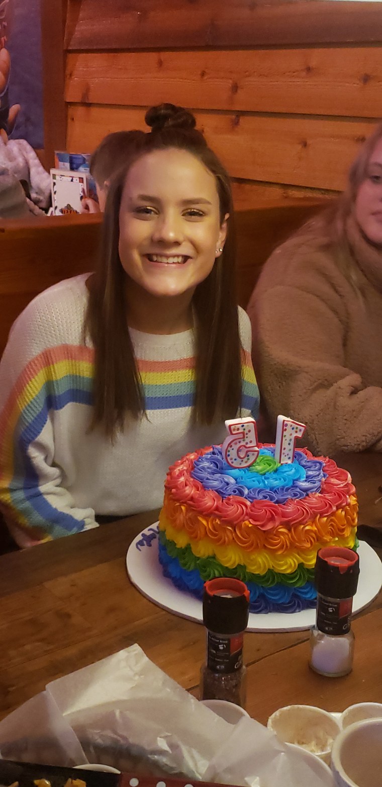 Kayla Kenney was expelled from Whitefield Academy in Louisville, Kentucky, after her mother, Kimberly Alford, shared a photo of her in a sweater that matched her rainbow cake.