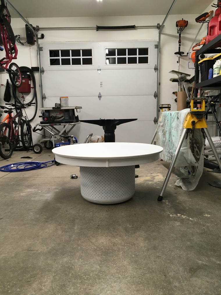 Washer basin coffee table