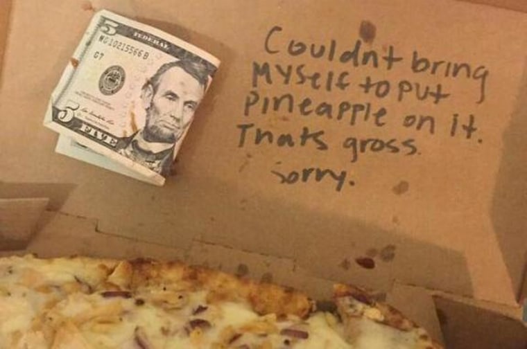 Arizona student says pizzeria refused order of 'gross' pineapple