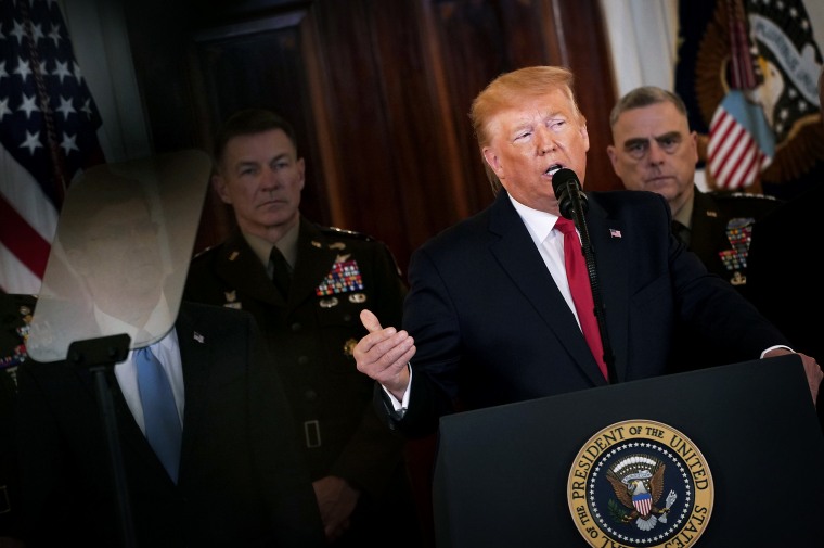 President Trump Delivers Statement On Iranian Missile Attacks On U.S.-Iraqi Bases