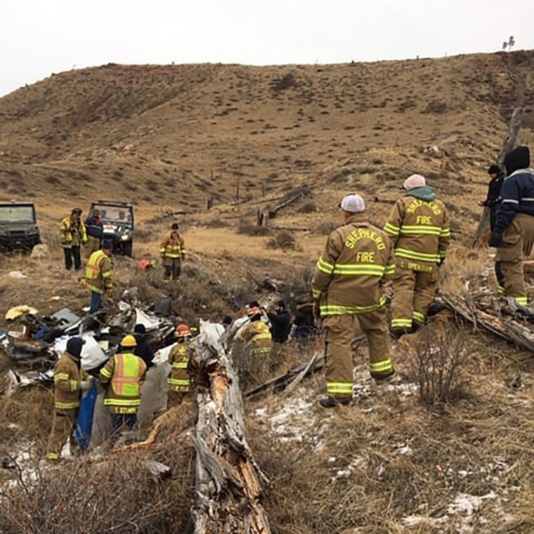Image: Four people killed after a small plane crashed near Billings, MT.