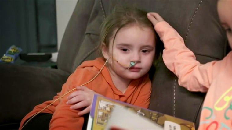 Image: Doctors fear 4-year-old Jade DeLucia may never see again because of the flu. She was rushed to the hospital on Christmas Eve and developed a swelling of the brain that caused her to lose her vision.