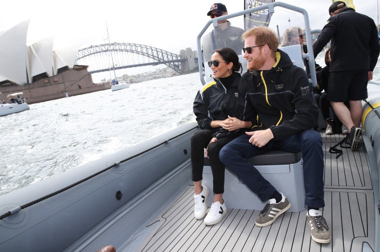 Image: Prince Harry, Duke of Sussex and Meghan, Duchess of Sussex in Sydney in 2018.