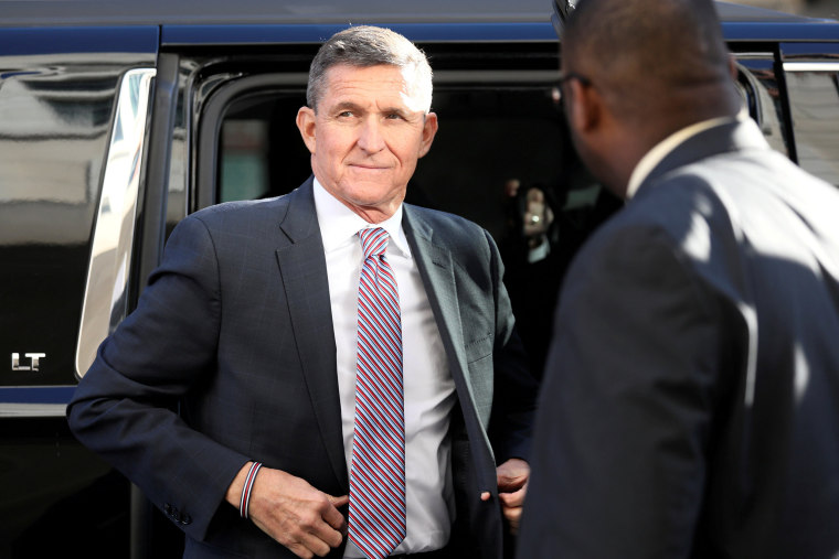 Image: Former national security adviser Flynn arrives for sentencing hearing at U.S. District Court in Washington