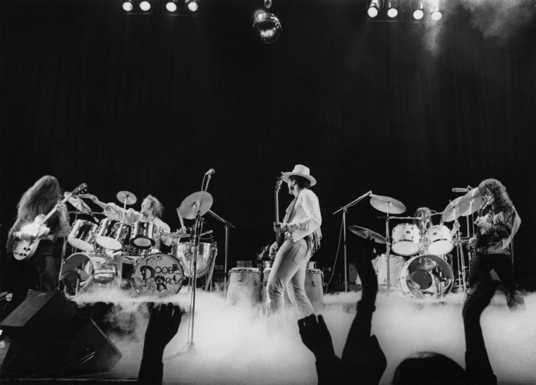 Image: The Doobie Brothers perform at Finsbury Park in London in 1974.