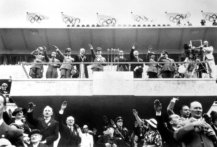 Adolf Hitler and Others at Olympiad