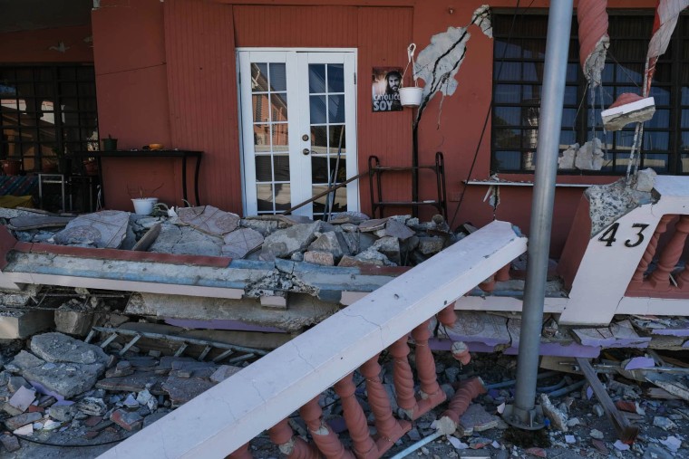 Image: Earthquake damage in Guanica, Puerto Rico