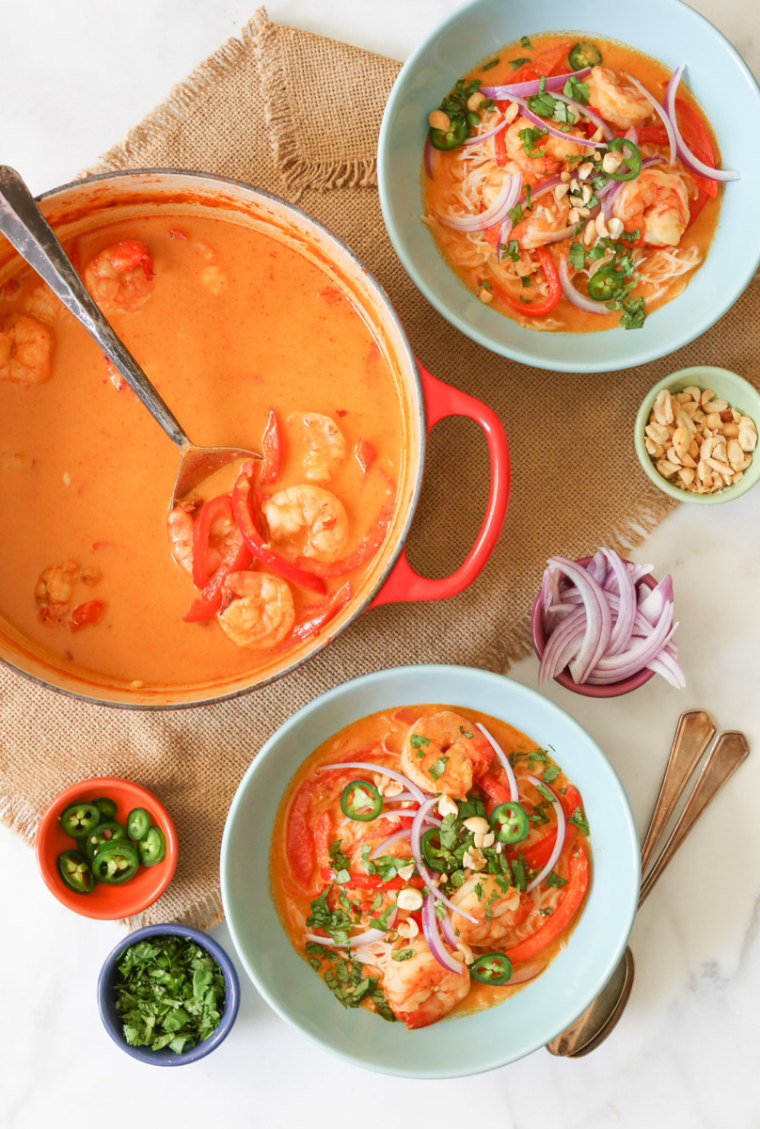 This Thai-inspired curry is made with good-for-you ingredients, including veggies, lean protein and coconut milk.
