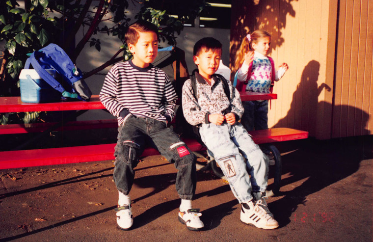 Jonny Kim with his brother Jeffrey.