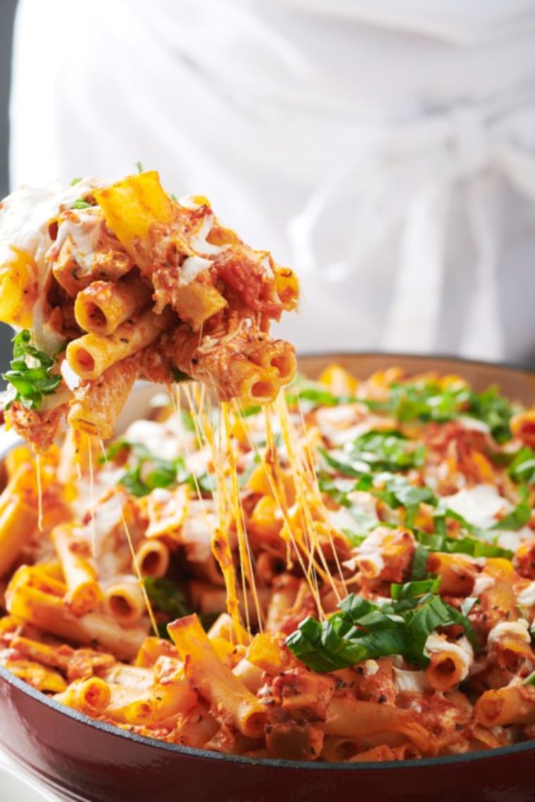 Chicken Parmesan Baked Ziti