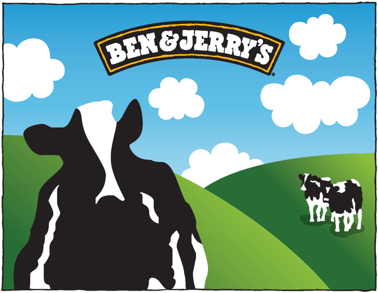 Ben &amp; Jerry's cow, a female named Woody, will remain on all its packaging even though the phrase "happy cows" will not.