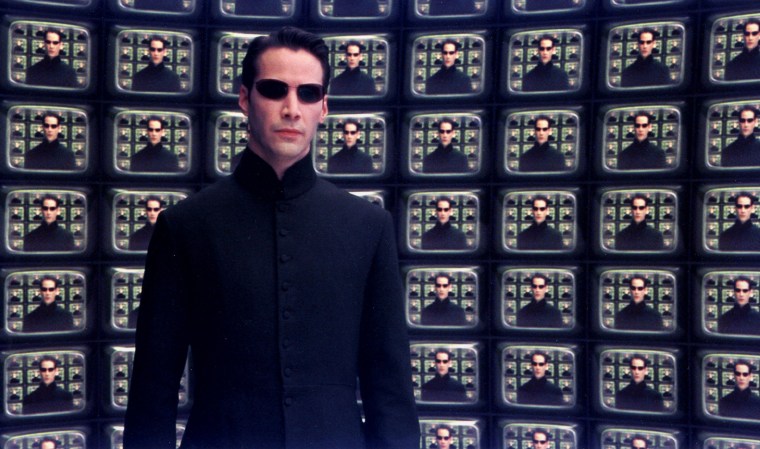 Image: THE MATRIX 1990 Warner film with Keanu Reeves