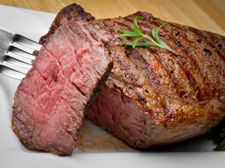 A medium-rare steak should be cooked to an internal temperature of 145 degrees. 