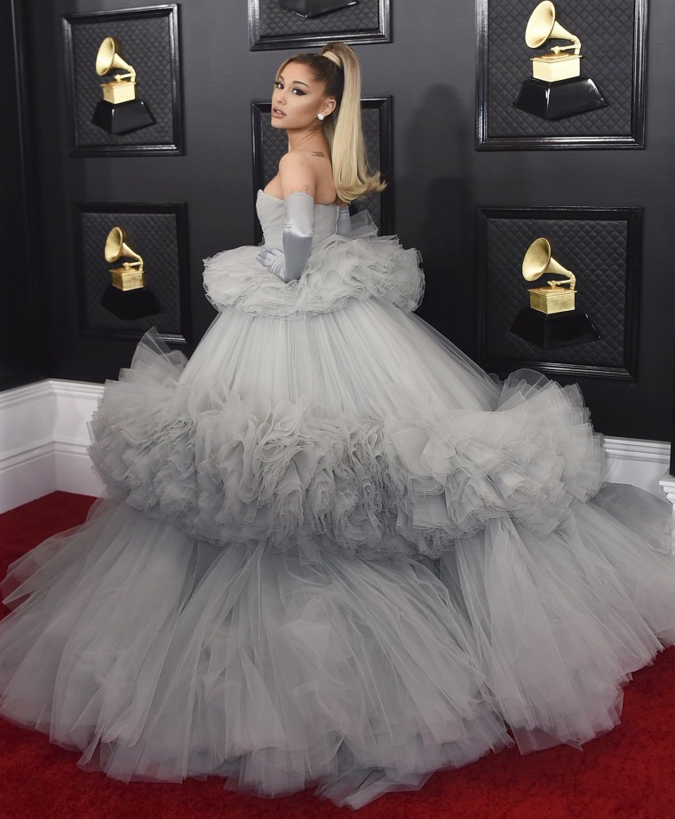 Ariana Grande's Grammys red carpet look is fit for a princess