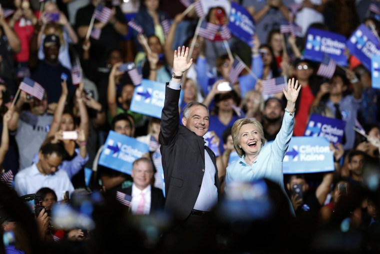 Image: Hillary Clinton, Tim Kaine