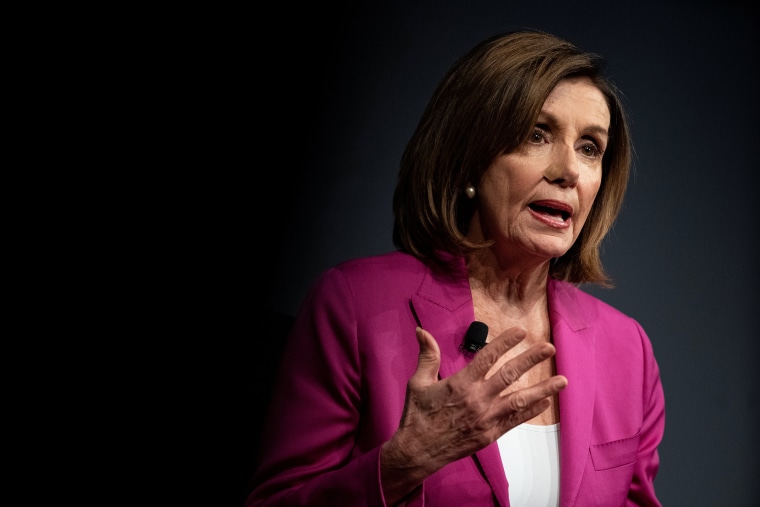 Image: U.S. House Speaker Nancy Pelosi (D-CA) speaks at the Wall Street Journal CEO Conference
