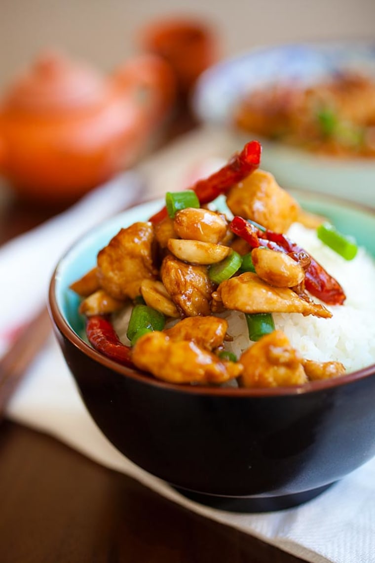 Kung pao chicken is from the Sichuan province in China.