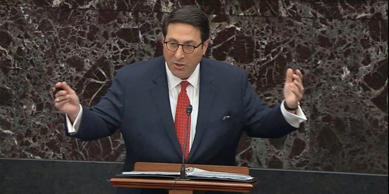 Personal attorney to President Donald Trump, Jay Sekulow, speaks during the impeachment trial in the Senate on Jan. 25, 2020.