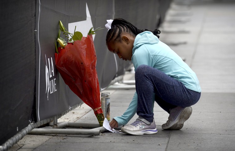 Fans, Well Wishers Say Final Goodbye To Kobe Bryant In Los Angeles : NPR