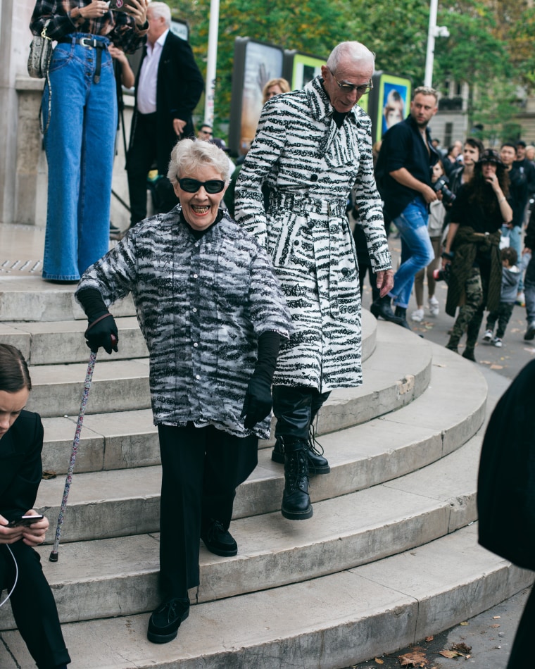 The couple made their street style debut at Paris Fashion Week.