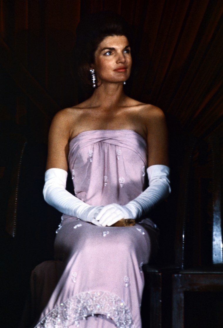 Jacqueline Kennedy in Strapless Gown