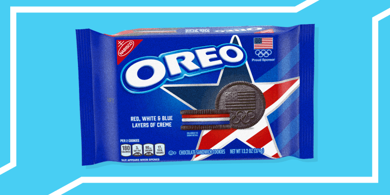 Oreo's Team USA cookie features three unique layers of creme filling. 