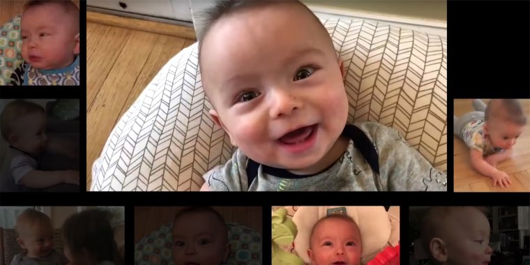 New Jersey dad Matt MacMillan spent a year capturing clips of his infant son Ryan in order to create the ultimate baby video.