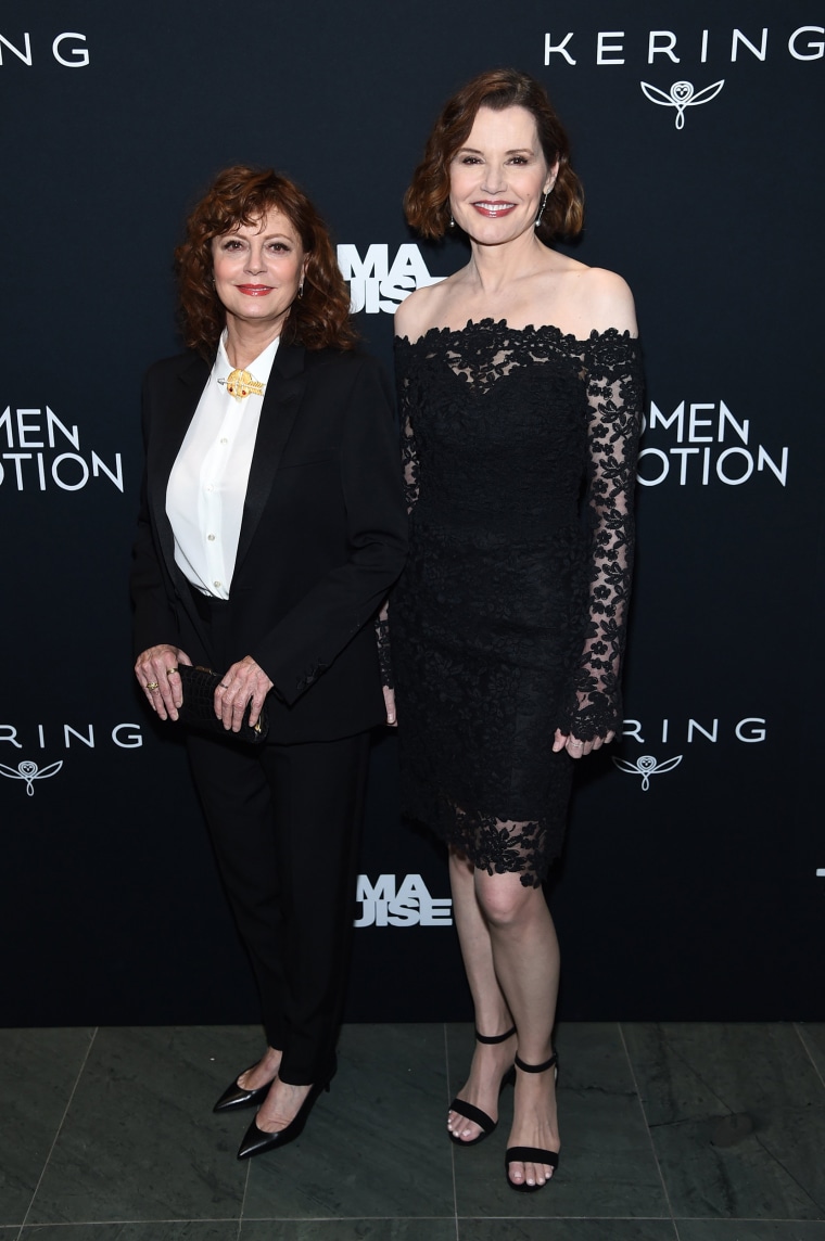 Susan Sarandon and Geena Davis at "Thelma &amp; Louise" Women In Motion Screening
