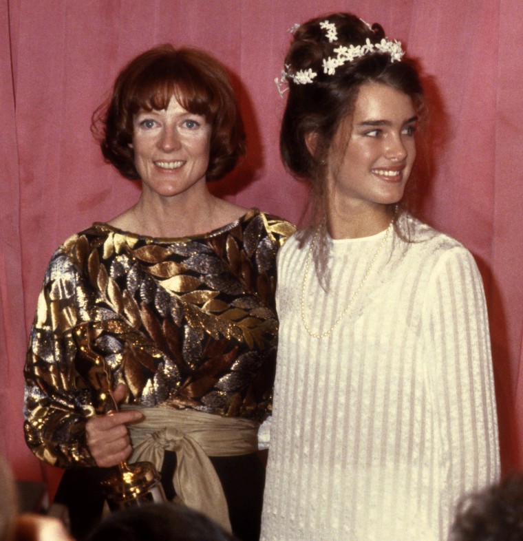 Maggie Smith and Brooke Shields attend the 51st Academy Awards