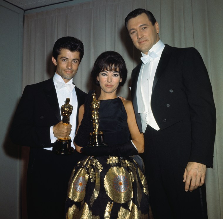 Oscar Winners George Chakiris and Rita Moreno with Rock Hudson