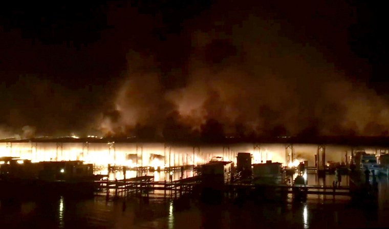 Image: Fire in Scottsboro, Alabama