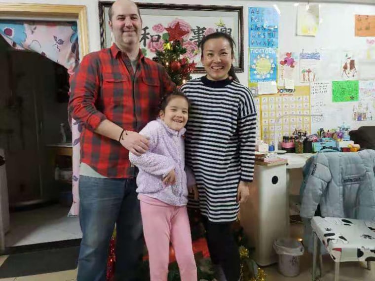 Image: Ben Wilson with his wife and 7-year-old daughter