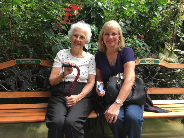 Cathy McWilliam and her mother, Shirley Waldo.